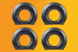 Driving on 4 Flat Tires: "Is Something Wrong, Officer?"